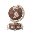 Wooden City - Wooden Globe - Brown